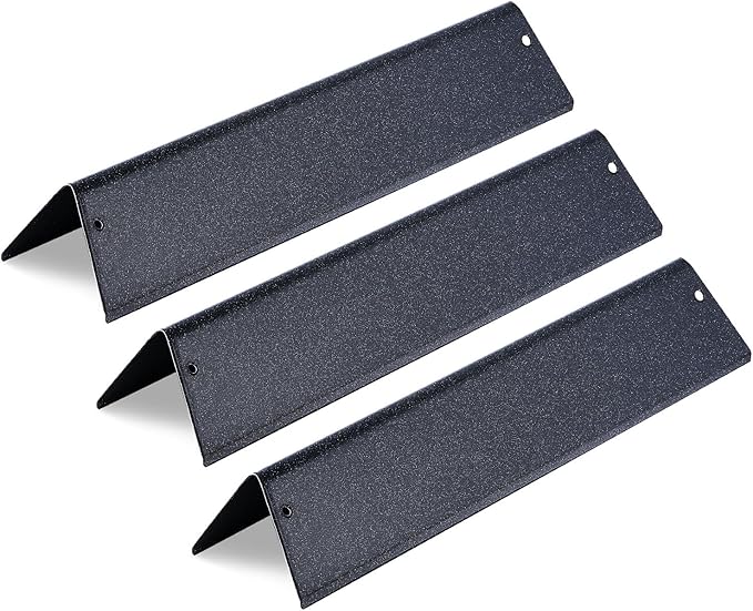 VEVOR Flavorizer Bars, 15 in Grill Replacement Part, for Weber Spirit I & II 200 Series Grills, Including Spirit ll E-210, ll E-220, ll S-210, E-210, S-210, Porcelain-enameled Steel Heat Plate, 3 Pack
