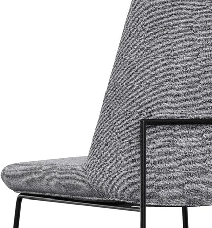 SIMPLIHOME Hayley Vegan Leather Dining Chairs in Cream (Set of 2) | Modern minimalist dining chairs with a metal sled base and a cushioned seat; kitchen or side chairs.