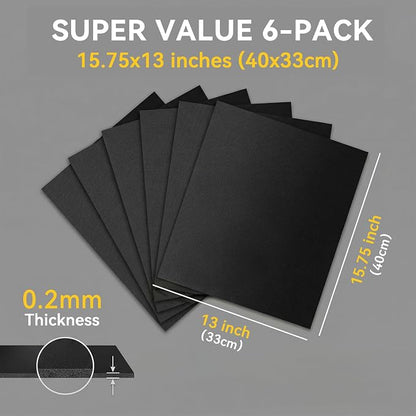 Grill Mats for Grill, Set of 6, 23 x 16.5 Inch | Non-Stick Sheets for Outdoor Grill Cooking and Grilling