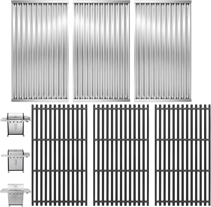 G533-0009-W1 Emitter Plates & Cooking Grates for Charbroil Commercial TRU-Infrared 4 Burner 466242716 463276016 463257520 466242815 463242716 463242715 463255020 466242715 463255721 G533-2200-W1