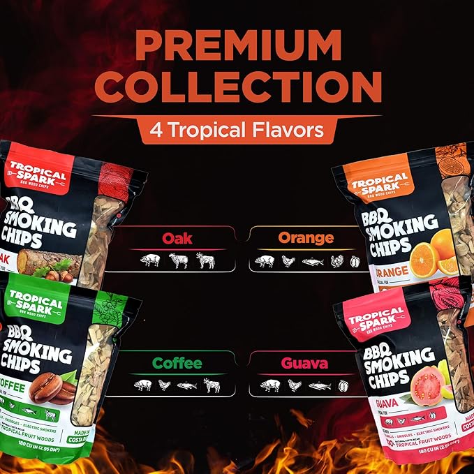 Wood Chips | Perfect for BBQ, Smoking, Grilling, Bake, Roast, Braise | Premium 100% All-Natural | Oak | 180 cu in Bag