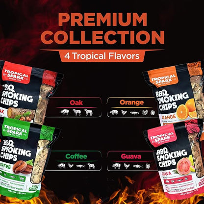 Wood Chips | Perfect for BBQ, Smoking, Grilling, Bake, Roast, Braise | Premium 100% All-Natural | Oak | 180 cu in Bag