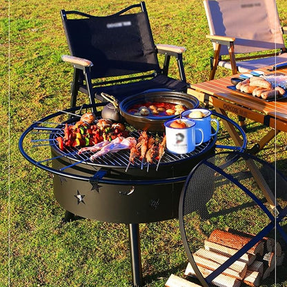 Grill Outdoor Camping Courtyard Barbecue Table Outdoor Charcoal Stove Indoor Basin Grill Tea Heating BBQ Grill