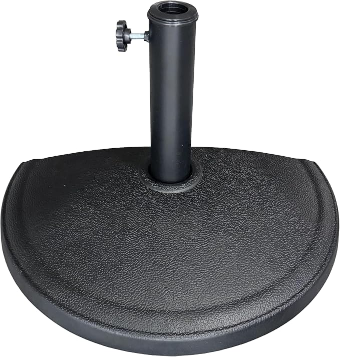 US Weight 20 LB Half Round Umbrella Base for Use with Patio Table