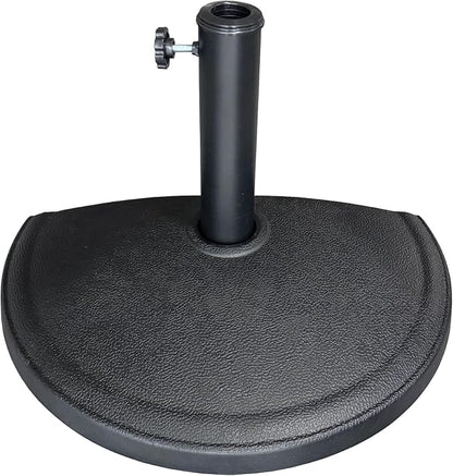 US Weight 20 LB Half Round Umbrella Base for Use with Patio Table