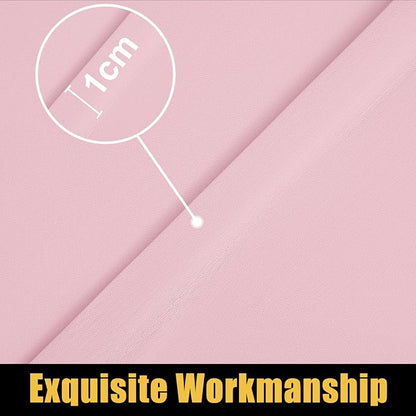 Smiry Rectangle Picnic Table Cloth, Waterproof Elastic Fitted Tablecloths for 8 Foot Tables, Washable Polyester Table Cover for Camping, Valentine's Day and Outdoor (Pink, 30"x96")