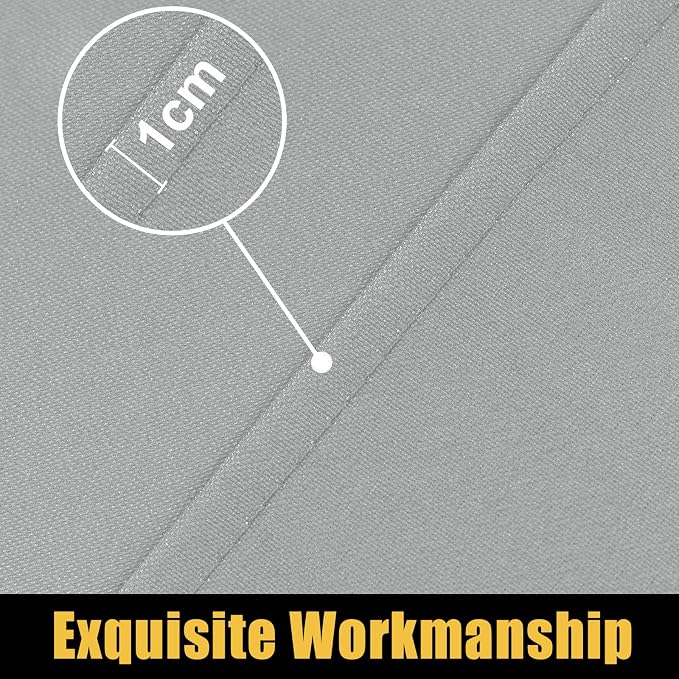 Smiry Rectangle Picnic Table Cloth, Waterproof Elastic Fitted Tablecloths for 5 Foot Tables, Washable Polyester Table Cover for Camping, Outdoor and Indoor (Light Grey, 30"x60")