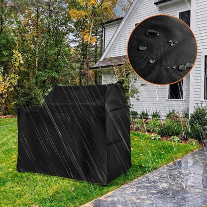 Grill Cover for Traeger Woodridge Wood Pellet Grills, 52 inch 600D Heavy Duty Waterproof Full Length Cover, BAC761 BAC756 for Traeger TFB86MLH, Outdoor Pellet Grill Accessory