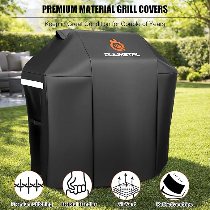 52 Inch Grill Cover for Weber Spirit 300 Series - 600D Heavy Duty Waterproof BBQ Grill Cover Waterproof Weather Resistant,7106 Weber BBQ Cover for Spirit E310/315/330/Spirit ii E310