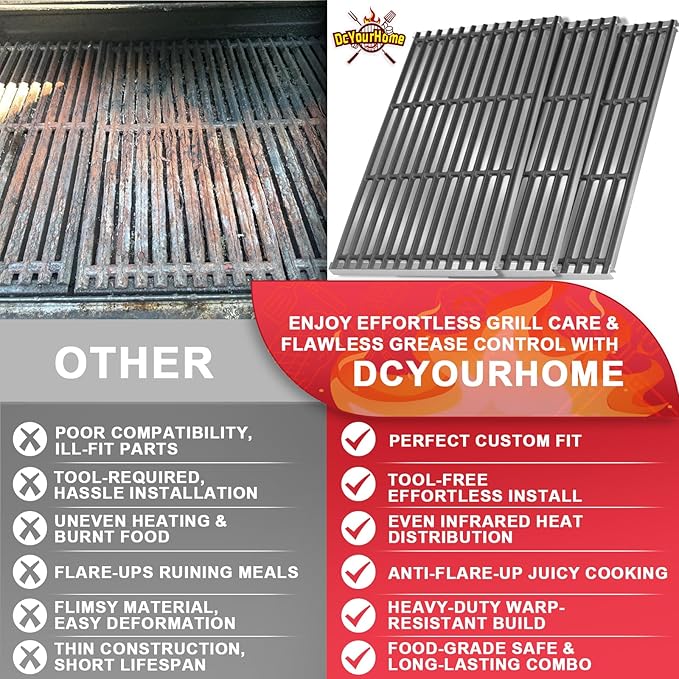 G533-0009-W1 Emitter Plates & Cooking Grates for Charbroil Commercial TRU-Infrared 4 Burner 466242716 463276016 463257520 466242815 463242716 463242715 463255020 466242715 463255721 G533-2200-W1