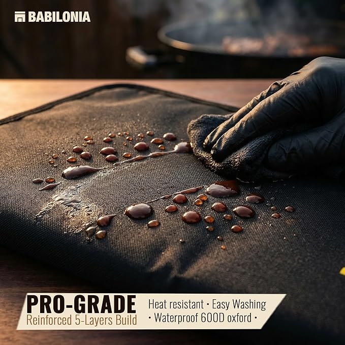 2 Pack BBQ Blanket for Resting Meat & Ribs Bag Bundle, 21" x 15" x 8" and 18" x 8" x 4.5", Insulated Meat Resting Bags, 5-Layer Heat-Resistant Design, Easy-Clean, Heavy-Duty Wide Mouth
