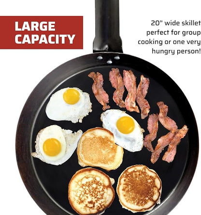 Camp Chef SLJ20 20" Lumberjack - Seasoned Steel Skillet