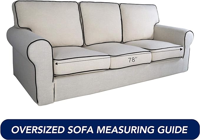 PureFit Stretch Oversized Couch Covers Fleece Sofa Slipcovers Deep Teal | 1-Piece Sofa Cover Washable Soft Couch Protector, Couch Slipcover with Non Skid Foam and Elastic Bottom for Kids, Dogs