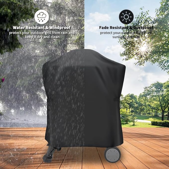 Mini Grill Cover for Royal Gourmet GT2003 Portable 2 Burner Propane Grill | 25x21x36,Waterproof Dustproof Heavy Duty Oxford Fabric