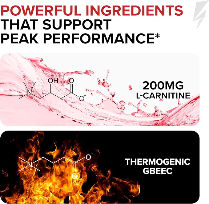 Volcarn 2000 L-Carnitine Liquid Energy, Rainbow Sherbert, 32 Servings | Energy booster and ATP supplement with GBEEC; Enhances focus; Caffeine-free, no artificial sweeteners