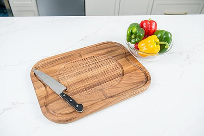 Lipper International Acacia Steak Carving Board