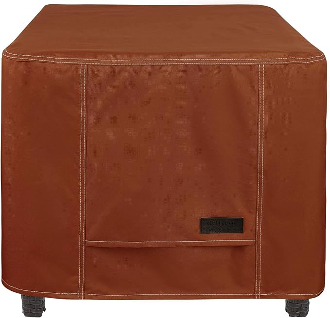 NettyPro Waterproof Outdoor Furniture Side Table Cover 24 x 24 Inch Patio Square Ottoman Table Cover All Weather Protection