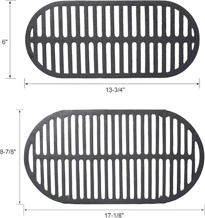Cast Iron Hibachi Grill Outdoor, Japanese Yakitori Grill for Camping, Small Portable Charcoal Hibachi Grills, Cast Iron, with Double-Sided Grate, for Indoor Outdoor BBQ (1, Built-in handle)