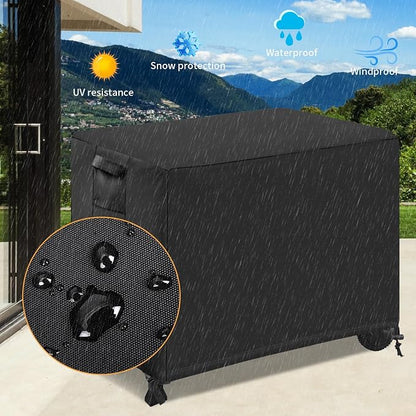 EATAKWARD 60'' X 24'' X 35'' 420D Waterproof Outdoor Prep Table Cover, Oxford fabric BBQ Table Cover, Suitable for Grill Table, Patio Kitchen Prep, Work Table, Workbench, Dining Cart