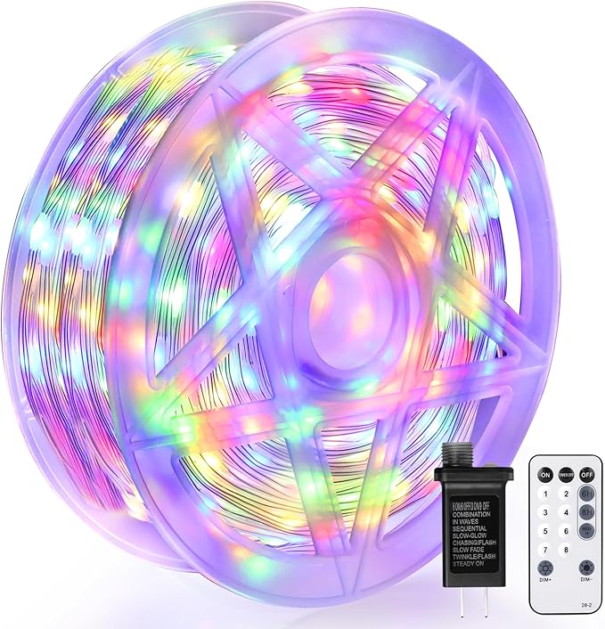 OGORI 262FT 1000LED Fairy Lights Outdoor, Multicolor Fairy String Lights 8 Modes Remote & Timer, IP67 Waterproof Fairy Tree Lights for Bedroom, Wedding, DIY, Centerpiece, Christmas Decorations