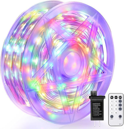 OGORI 328FT 1200LED Fairy Lights Outdoor, Multicolor Fairy String Lights 8 Modes Remote & Timer, IP67 Waterproof Fairy Tree Lights for Bedroom, Wedding, DIY, Centerpiece, Christmas Decorations