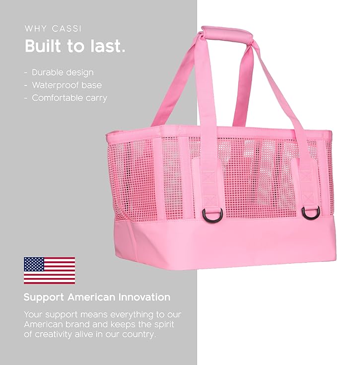 MISSION Boat Gear CASSI Heavy-Duty Outdoor Tote and Waterproof Marine-Grade Mesh Boat Bags