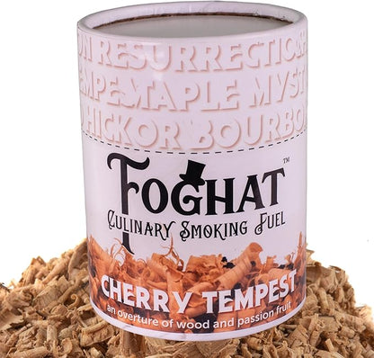 Cocktail Smoker Wood Chips - 14oz Cherry Tempest Shavings for Smoker, Whiskey & Drink Infuser Kit - All Natural, Culinary Wood Smoking Chips for Cocktail Smoke Gun & Drink Smokers