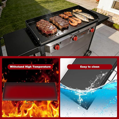 Flat Top Griddle for Camp Chef 3 Burner Griddle, 37" x 16" Fry Griddle Replacement Part for Camp Chef Tundra, Expedition 3X Combo SG100 Accessories, Outdoor BBQ Camping Grills Accessorie