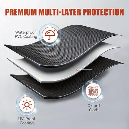 Z GRILLS Pellet Grill Cover 49 Inch | Official Genuine | Upgraded 600D Polyester, Heavy Duty, Waterproof, Weather Resistant Grill Cover for 450 Series, 550B2, 550B4 Smoker (EXL. 550A, 550B, 550C)