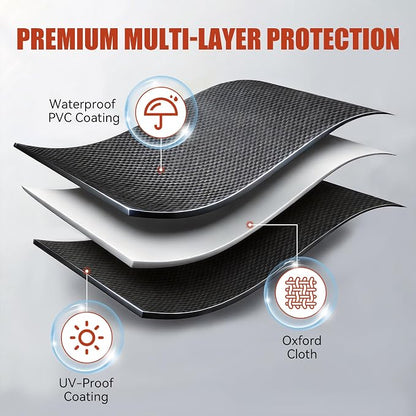 Z GRILLS Pellet Grill Cover 40 Inch | Official Genuine | Upgraded 600D Polyester Fabric, Heavy Duty, Waterproof, Weather Resistant Full Length Grill Cover for 550A and 550A2E Pellet Smoker