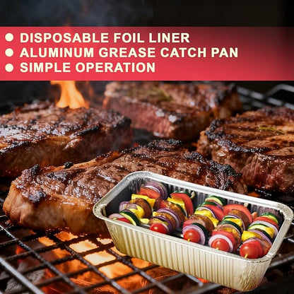 Griddle Grease Cup Liners for Nexgrill Daytona 3/4 Burner 720-1058 720-1115 720-1057 Grills, Aluminum Grease Tray Replacement for Nexgrill Daytona 30 in & 36 in Flat Top Griddle Accessories, 15 Packs