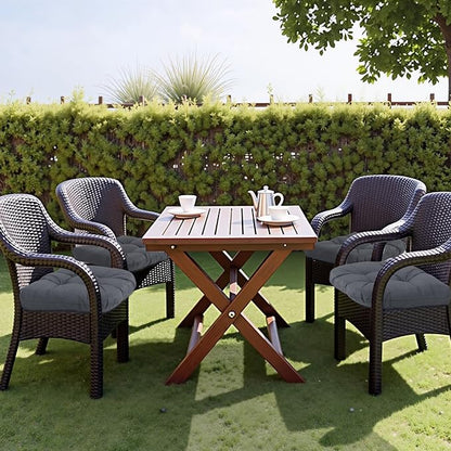 MTMR Outdoor Chair Cushions Set of 2, Patio Furniture Seat Pads, Waterproof | 2Pcs , waterproof cover, PP cotton, u-shaped, no-fading, thick patio seat pads for outdoor wicker furniture in yard, 19x19x4