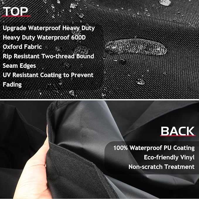 Outdoor Heavy Duty Waterproof Grill Cover for Blackstone Bronco 28" XL 3 Burner Griddle Vertical Pellet Smoker Combo,for Blackstone Griddle Cover Bronco Combo Griddle 2415 Grill Cover Accessories
