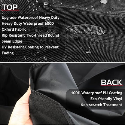 Outdoor Heavy Duty Waterproof Grill Cover for Blackstone Bronco 28" XL 3 Burner Griddle Vertical Pellet Smoker Combo,for Blackstone Griddle Cover Bronco Combo Griddle 2415 Grill Cover Accessories