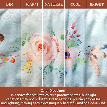 Maison d' Hermine Double Oven Mitts 100% Cotton 7"x35" Double Oven Mitt Heat Resistant BBQ Cooking Gloves with Loop Baking Grilling Kitchen Hotel Home Farmhouse Spring Summer (Ibiza - Blue)