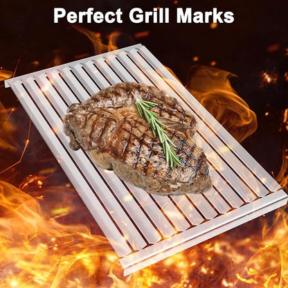 Grill Grate for Solaire AGBQ 42/56 Stainless Steel Grill Replacement Parts for IRBQ 42/56 Grills Replacement Grate for SOL-6013R, 11.8 x 19 Inch