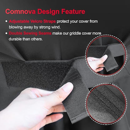 Grill Cover for Oklahoma Joe's Longhorn Combo Grill - 600D Premium BBQ Cover Waterproof & Heavy Duty for Oklahoma Joe's Charcoal Gas Smoker Combo, 69" L x 25" W x 43" H