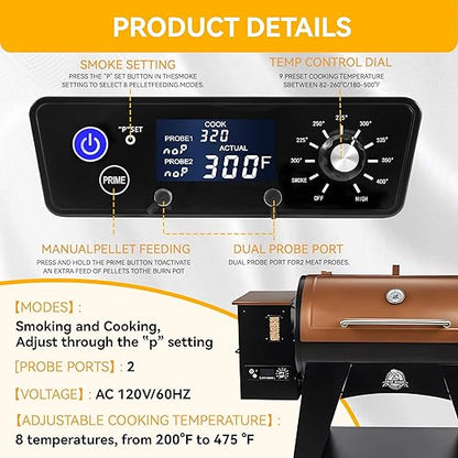 Control Board Replacement Parts Compatible for Pit Boss 1100PS1, PB820, Pro 1100, 550 Navigator, PB440D2, PB1150G, PB850G,PB550G Wood Pellet Grill/Smoker, Control Panel with LCD Display