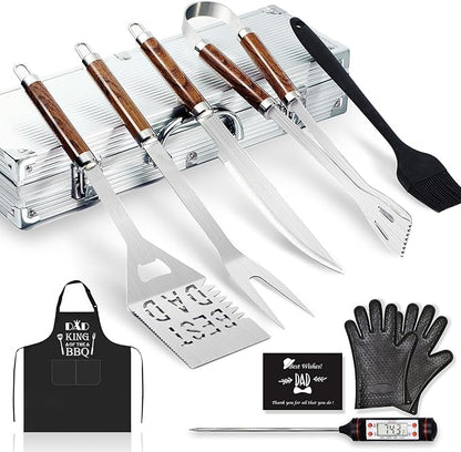 Dad Gifts from Daughter Son for Father's Day Birthday Christmas,Cool BBQ Dad Gifts Set for Outdoor Grill Barbecue,Best Gifts for Father in Law,Step Dad,First Time New Dad,Expectant Dad,Elderly Dad