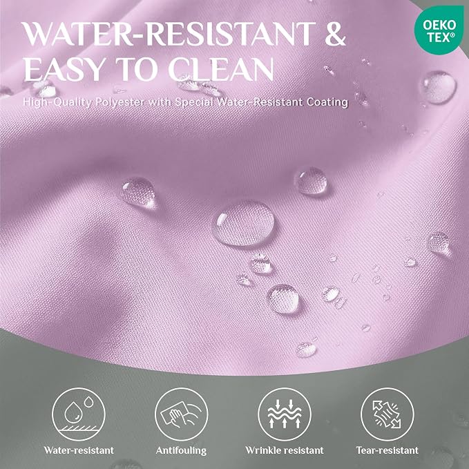 Softalker Rectangle Tablecloth, Waterproof Table Cloths Wrinkle Free Fabric Washable Polyester Table Cover for Dining Tables Party Outdoor Camping Parties Buffet - 60 x 120 inch, Lavender