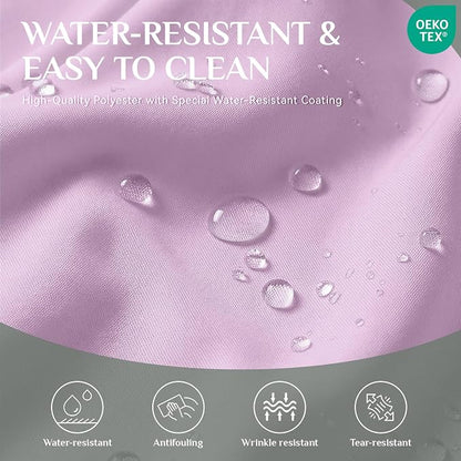 Softalker Rectangle Tablecloth, Waterproof Table Cloths Wrinkle Free Fabric Washable Polyester Table Cover for Dining Tables Party Outdoor Camping Parties Buffet - 60 x 120 inch, Lavender