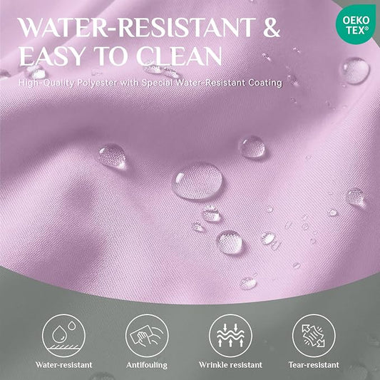 Softalker Rectangle Tablecloth, Waterproof Table Cloths Wrinkle Free Fabric Washable Polyester Table Cover for Dining Tables Party Outdoor Camping Parties Buffet - 60 x 120 inch, Lavender