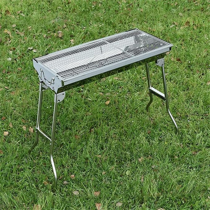 Portable Charcoal Grill for Camping BBQ Grills Outdoor Barbecue Grill Home Charcoal Barbecue Grill with Foldable Legs,73 * 33.5 * 70Cm-D