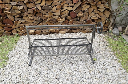 Iron Argentinian Style Santa Maria Grill- Size : 100 x 50 cm (40 x 20 in) Cod 1 (Santa Maria Grill + Brasier + Fire tools)