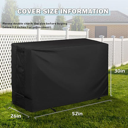 Pizza Oven Table Cover for BBQMall Pizza Oven Table Cart, Outdoor Grill Cart Cover for GRILL FORCE Pizza Oven Stand/Pizza Topping Station