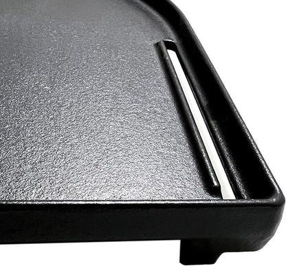 DC125 Cast Iron Half Grill Griddle Replacement for Coleman Roadtrip Swaptop Grills LX LXE LXX, Non-Stick Flat Grill Cooking Griddle Pan Accessories, 1 Pack