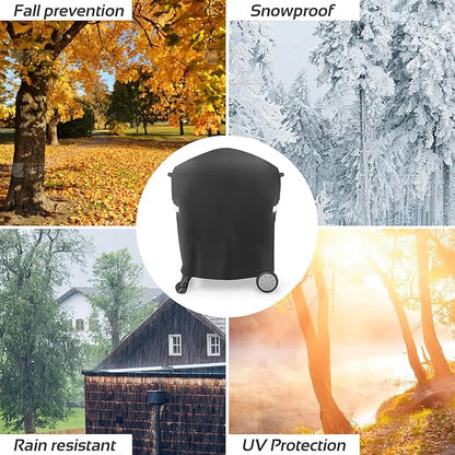 7113 Grill Cover Compatible with Weber Q100 Q120 Q1000 Q1200 Q200 Q220 Q2000 Q2200 Q2400, Heavy Duty 600D UV Resistant Weatherproof BBQ Cover for Weber Q 100/200 Series Portable Tabletop Grills