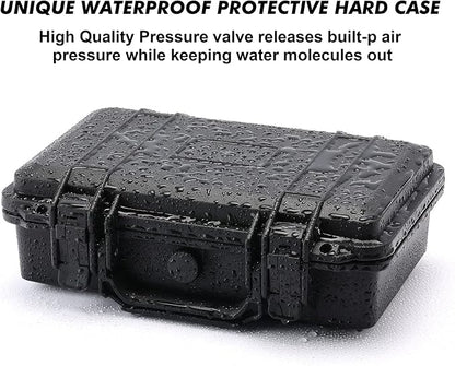 CASOMAN 11.5-Inch Water-Proof & Explosion-Proof Box, with Cush- Proof Sponge, IP67 Water Proof Grade, Customizable Foam