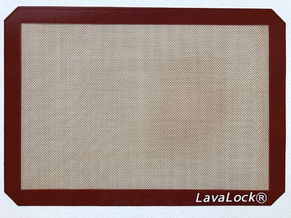 LavaLock® Grilling Mat High temp BBQ Non Stick Smoker Grill Silicon Mat FDA food contact safe Large 16" x 12" 480F
