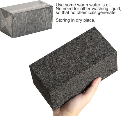 12 Pack Grill Cleaner Brick for Outdoor&Restaurant. Heavy Duty Grill Cleaning Brick. Pumice Stone Cleaner Tool Grill Brick for Cleaning Flat Top Grills Griddles Effectively Without Harsh Chemicals